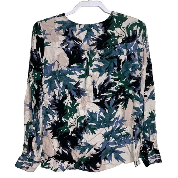 Part Two Copenhagen Top Womens M EU 36 Keyhole Floral Long Sleeve Boho Peasant - Picture 4 of 7